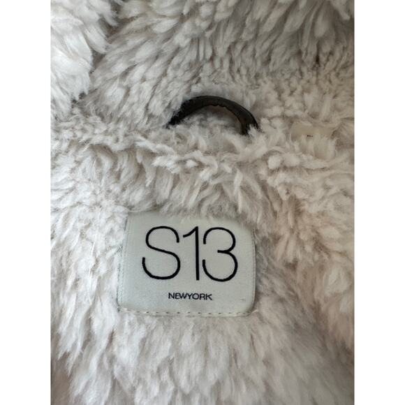 S13 Full Zip Faux-Fur Hood Canyon Parka Coat Military Green Women's Size Large - Picture 7 of 12